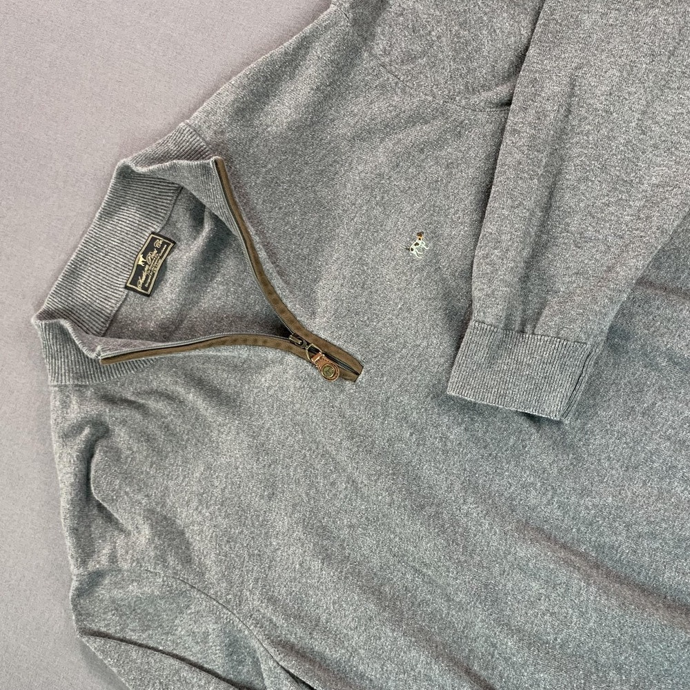 Southern Point Co‎ Sweater Mens 2XL Gray Hayward 1/4 Zip Mock Neck Pullover